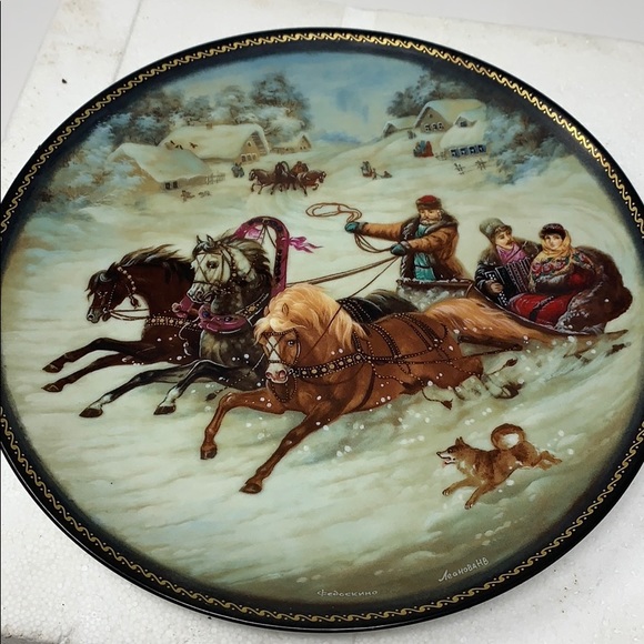 Vintage Russian Bradex Collectors Plate w COA - Picture 3 of 5